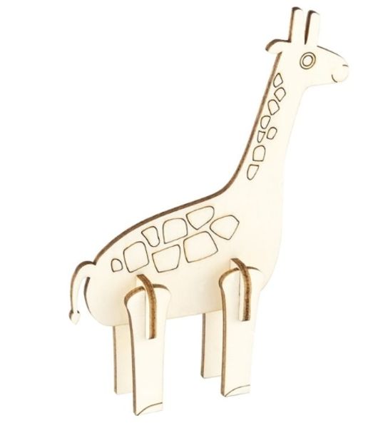 Hovedbilde Figursett i tre – Sjiraff