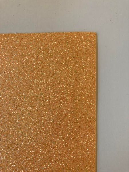 Hovedbilde Mosgummi med glitter, lys orange