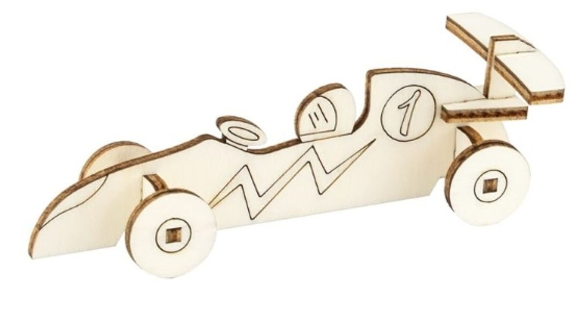 Figursett i tre – Racerbil