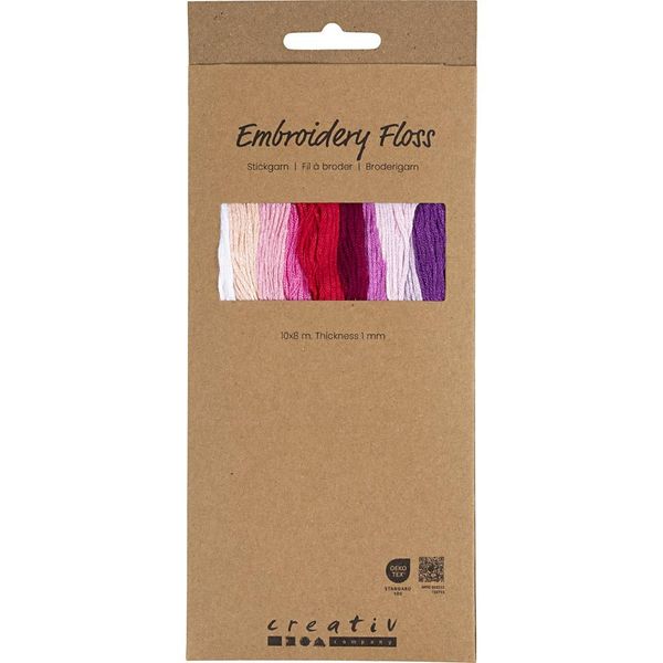 Hovedbilde Broderigarn - Lilla/pink harmoni