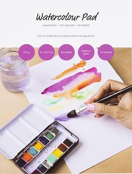 Hovedbilde Vannfargeblokk A4