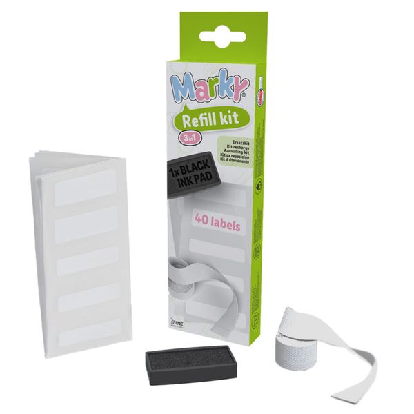 Hovedbilde DIY Marky Refillsett – 40 etiketter, tape ...