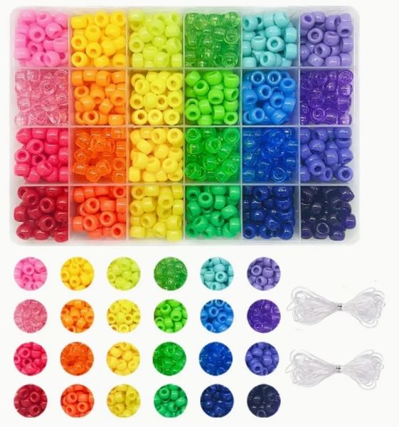 Hovedbilde Pony-perler, 9 mm