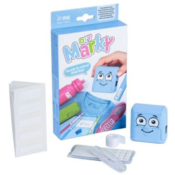 Hovedbilde DIY Marky Stempelsett Navnelapper – Lys blå