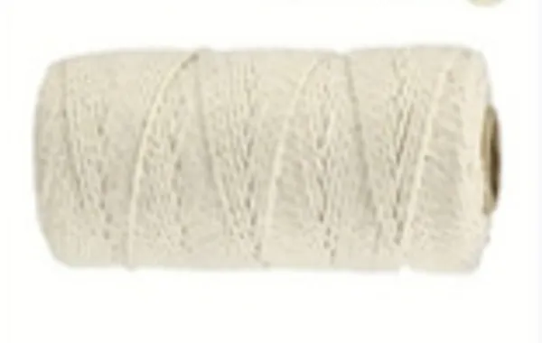 Hovedbilde Makrame-garn: krem, 2 mm, 100 m