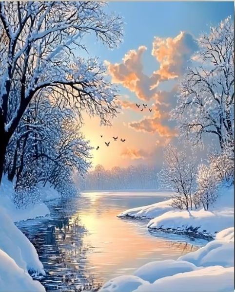 Hovedbilde Vinter 40 x 50 cm