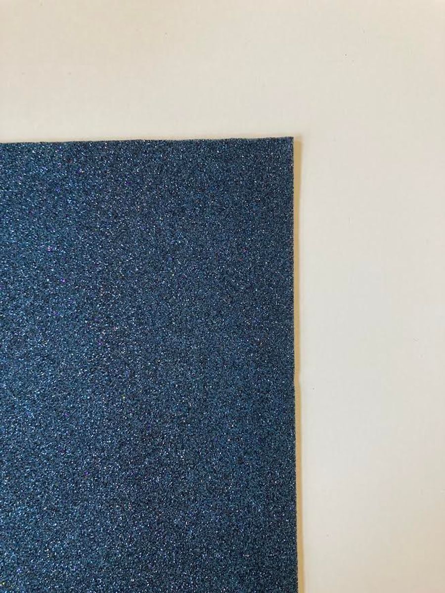 Mosgummi med glitter,blå-svart