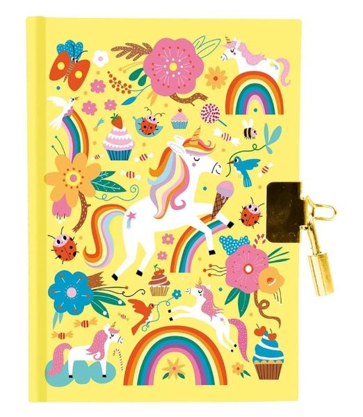 Hovedbilde Dagbok med lås – Enhjørning