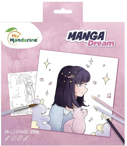 Hovedbilde Fargeleggings-bok – Manga Dream